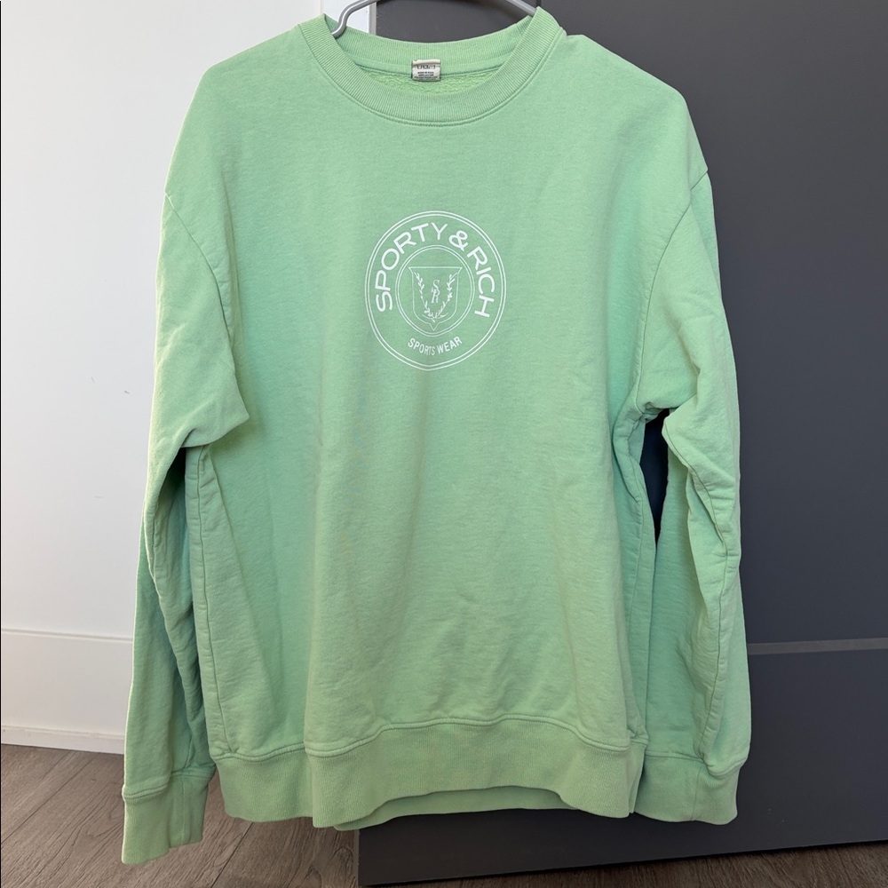 Sporty & Rich Mint Green Crewneck sweatshirt in M